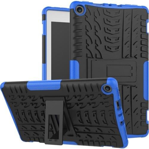 Case For Amazon 2017 New Kindle Fire HD 8 HD8 2018 Tablet Case TPU+PC Heavy Duty Armor Case Hybrid Rugged Rubber