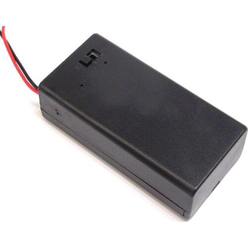 9V Battery Holder Switch Battery Pack - 9 Volt Battery Holder - 9V Battery Switch Cap Lead Wires Battery Box Holder Storage Case