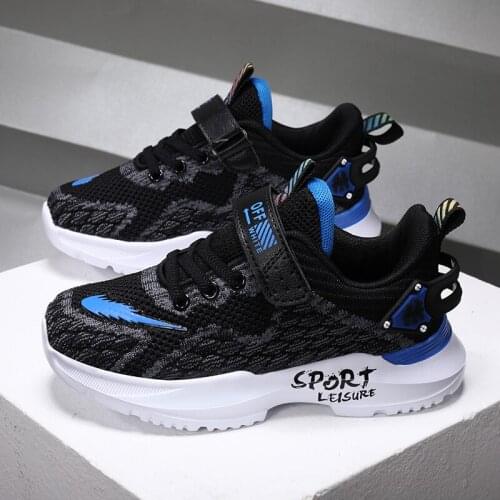 Kids Sport Shoes for Boys Running Sneakers Casual Breathable Childrens Fashion Shoes 2021 Autumn Platform Light Shoes