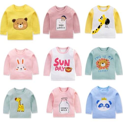 Childrens Long Sleeve Autumn 2021 New Boys and Girls Pullover Round Neck Long Sleeve T-shirt