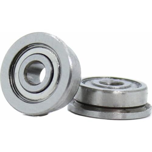 F623ZZ 3*10*4 mm ABEC-5 Desktop 3D Printer Special Flange Bushing Ball Bearing 10PCS F623 For Kossel/ Prusa i3 Parts