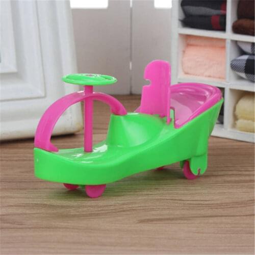 Simulation twist car single mini car children girl dream sweetheart play house loles doll princess toy accessories