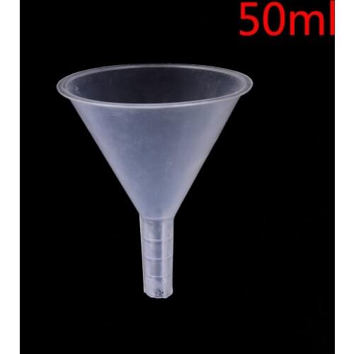 1/2" Mouth Dia Laboratory transfer perfume Mini and clear White Plastic Filter Funnel 50ml