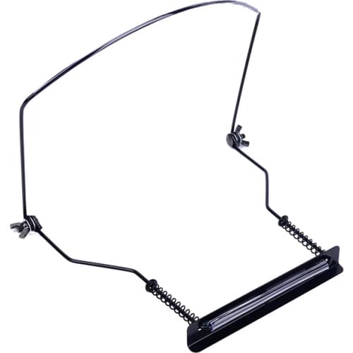Metal Harmonica Neck Holder Mouth Organ Support Harp Rack Stand 10 Holes Black Harmonicas Clamp