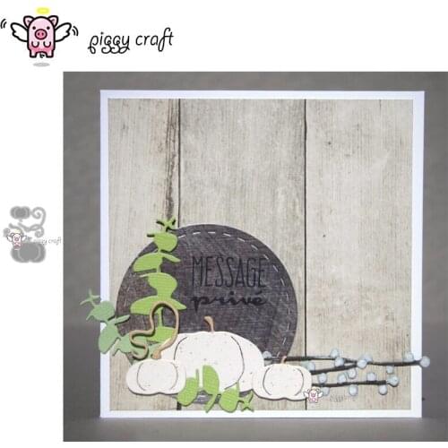 Piggy Craft metal cutting dies cut die mold Pumpkin vine decoration Scrapbook paper craft knife mould blade punch stencils dies