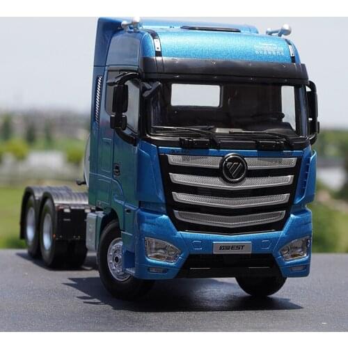 1/24 alloy die-casting car model Foton Auman EST-A LNG natural gas tractor truck high-end collection holiday gift