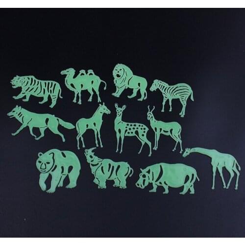 Animal Model of Noctilucent Stick Students Study Early Childhood Educational Kindergarten Fluorescence Wall Plastic