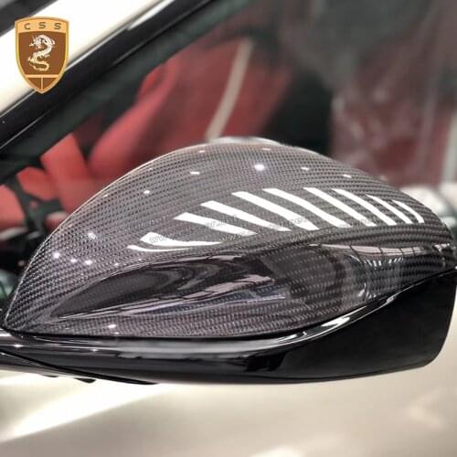 Fashion Dry Carbon Fiber Rearview Mirror Cover Fit For Ferrli 812 High Quality Car Mirror Cover 2017-up Add on Style CSSYL 00421