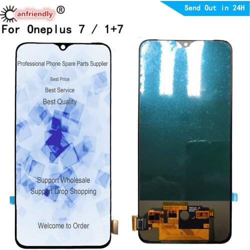 6.41" 100% Tested for Oneplus 7 1+7 LCD Display Touch panel Screen Digitizer module with frame Assembly 2340*1080 for oneplus7