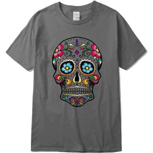 Mens T-Shirt High Quality Cottont-Shirt Street Style Loose Cool Skull Printed Men T Shirt Casual Short Sleeve For Men