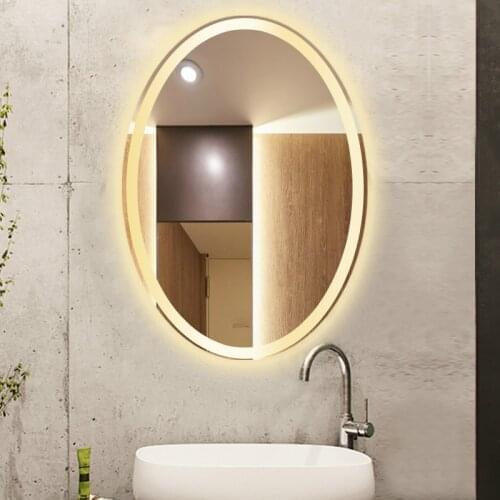 Bathroom Oval Mirror Lamp Led Bar Mirror Light Dressing Room Touch switch Led Wall Sconce Toilet Makeup Mirror Led wall light