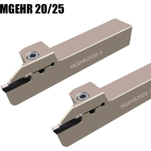 MGEHR 2020 MGEHR2525 2/3/4 External Circular Slotting Tool Holder White Shank Bar Spring Steel High Quality Lathe Cutter 1PCS