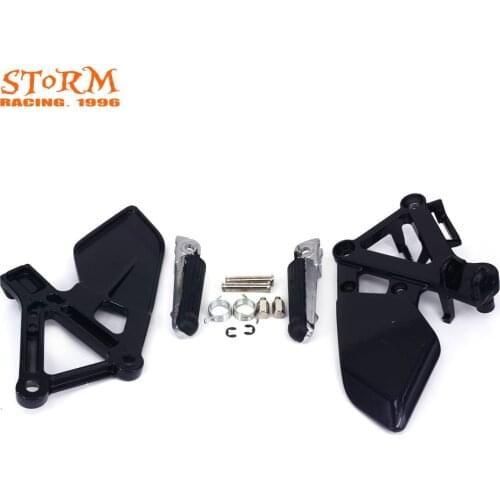 Front Footpegs Foot Pegs Footrest Pedals Bracket For HONDA CBR250 CBR 250 MC19 1988-1989