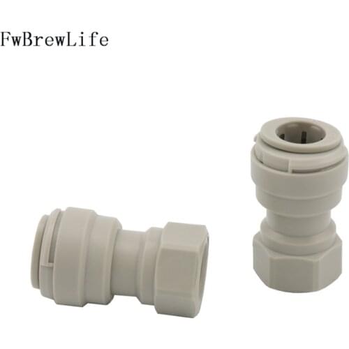 Plastic Speedfit 3/8" 5/16" X 1/4" FFL Push-Fit Connectors for Homebrew Corny/Cornelius Keg