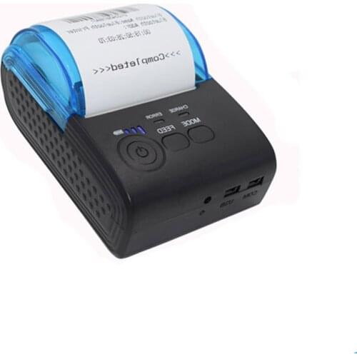 Portable Thermal Receipt Ticket Printer Portable Wireless Mini 57mm Bluetooth Printer For Mobile Phone Window POS Machine