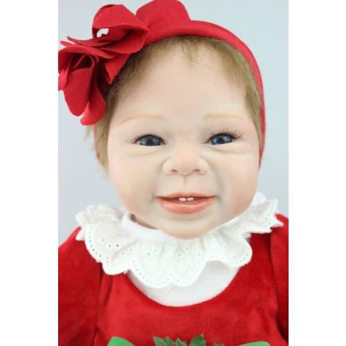 Lifelike Silicone Vinyl Soft Gentle Touch Reborn Baby Doll sweet assay Fashion Doll Toys For Children Adult Collection Hobbies