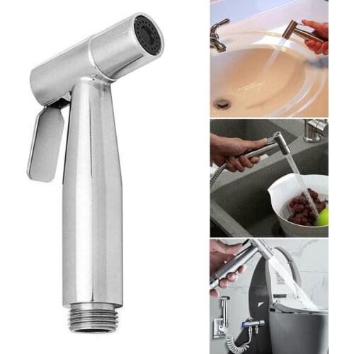 Stainless Steel Toilet Hand Held Bidet Faucet Sprayer Bidet Set Spray Gun Toilet Spray for Bathroom Self Cleaning Shower Head