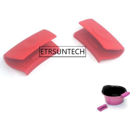 100pairs Silicone Heat Insulation Oven Mitt Glove Casserole Ear Pan Pot Holder Resistant Oven Grip Anti-hot Pot Clip