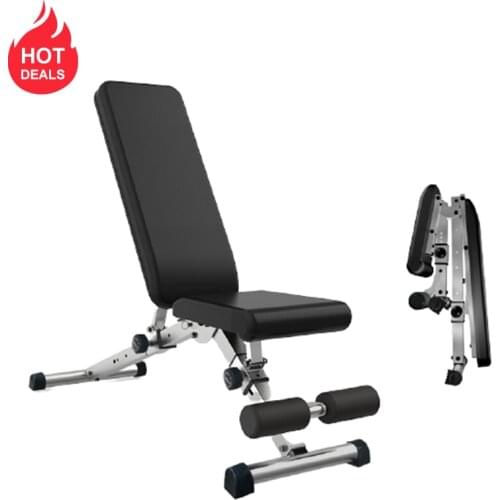 Sit Ups Trainer Sports Equipment Foldable Household Adjustable Sit Up Ab Bench Sit Up Benches Bench Press Dumbbell Stool Board