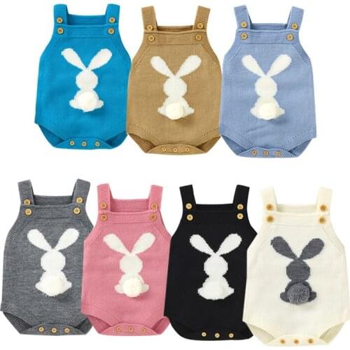 Newborn Baby Boys Girls Cartoon Knitting Jumpsuit Spring Autumn Toddler Baby Boys Girl Knitting Romper Baby Girls Boys Clothes