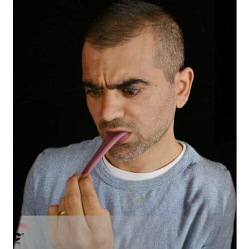 High Qulity New Horror Funny Magic Tricks Whole Person False Simulation Tongue Decompression Toys Halloween Prank Magic props