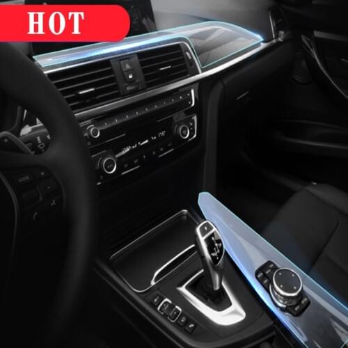 TPU protective Film transparent Center console Door Handle Cover For BMW 3 Series F30 F34 Car Accessories