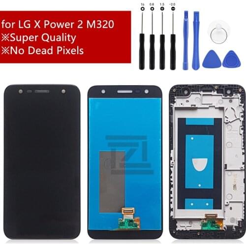 Super quality lcd For LG X POWER 2 M320 LCD Display Touch Screen Digitizer Assembly With Frame Repair Parts
