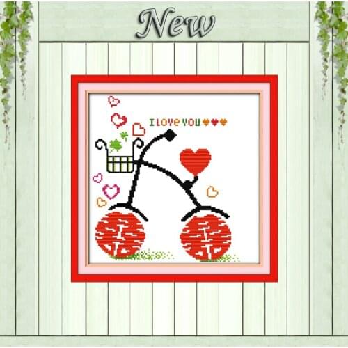 Double Happiness love decor paintings counted print on canvas DMC 14CT 11CT Chinese Cross Stitch Needlework Sets Embroidery kits