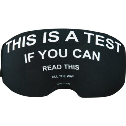 This is a Test ski glasses case