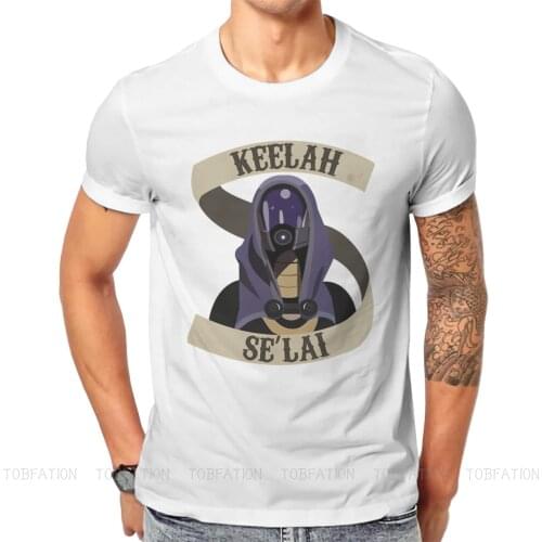 Tali Zorah O Neck TShirt Mass Effect Commander Shepard Asari Game Fabric Basic T Shirt Men Clothes Fashion Fluffy Hot Sale
