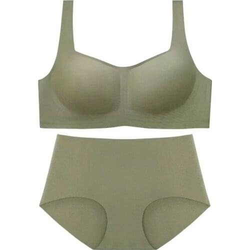 Seamless Bra Set Wire Free Bra Natural Rubber Lingere Womens Underwear Sexy Intimates Lingerie Femme Hot Underwear & Sleepwears