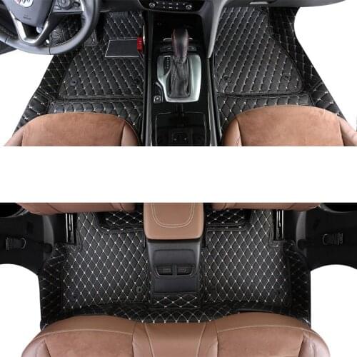 Leather car floor mat for opel insignia astra K J h mokka 2018 2011 2014 2019 2009 2008-2020 accessories