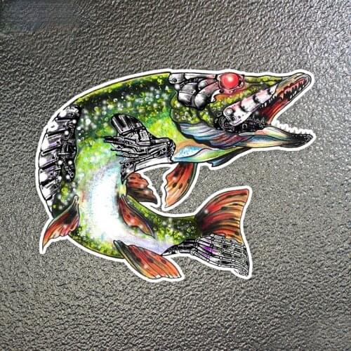 Creativity Colorful Fish Car Sticker Funny Motorcycle Decal Sticker