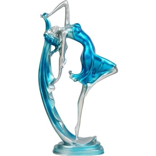 CREATIVE DANCING GIRL FIGURINES ORNAMENTS HOME DECORATION ACCESSORIES ELEGANT LADY SCULPTURE DESK DECOR WEDDING GIFTS FURNISHING