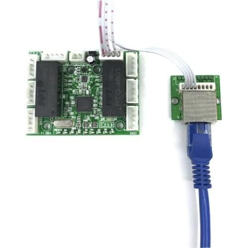 Mini module design ethernet switch circuit board for ethernet switch module 10/100mbps 8 port PCBA board OEM Motherboard