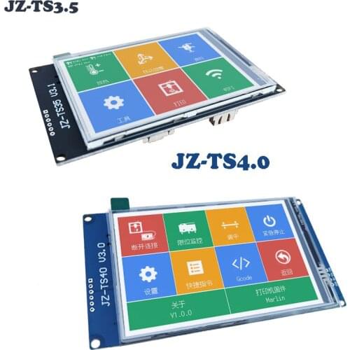 2.8 4 3.5inch multilingual Colored JZ-TS28/35 V3.1 JZ-TS40 Touch Screen Display WIFI Ramps1.4 Marlin for 3D Printer DIY parts