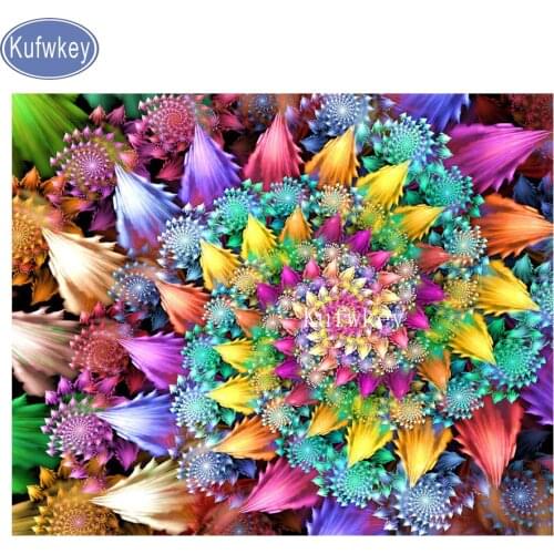 Mosaic,Diamond,Embroidery DIY Diamond Painting Mandala,abstract flowers Diamond Painting Cross Stitch square Rhinestone 5d arts