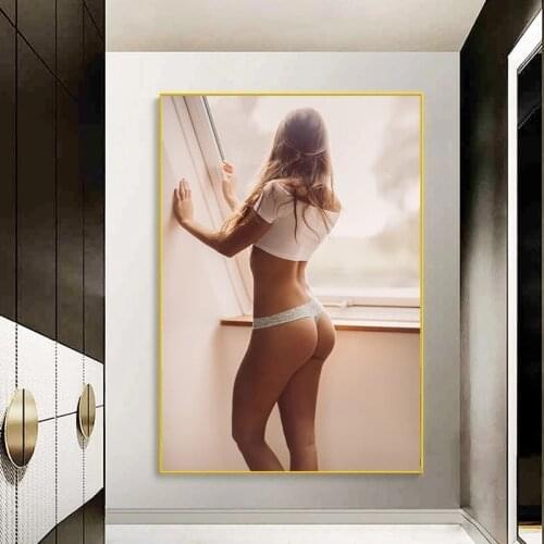 Woman Print Posters Poster Sexy Girl Pictures Poster and Prints Painting Badonkadonk Women Wall Art for Living Room Decoration