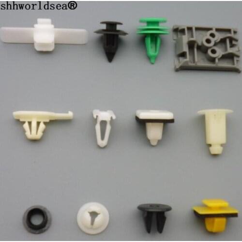 Shhworldsea 100Pcs Car Door Panel Trim Clips Fasteners 6.2mm Dia Hole Fender Bumper Retainer Plastic Rivet For Chrysler