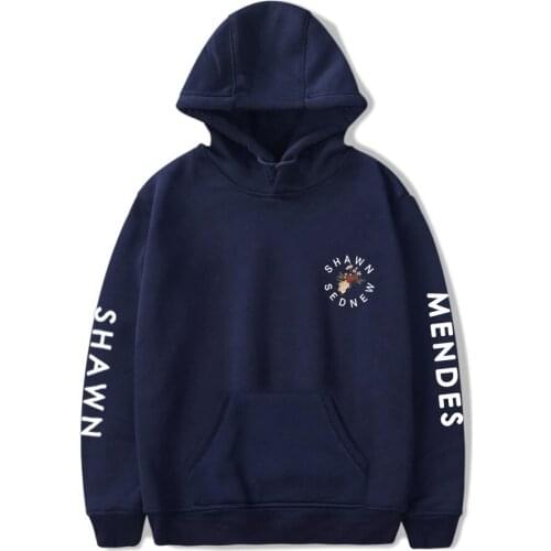 Shawn Mendes Print Hoodies Casual Fashion Sweatshirt Fall/Winter Cotton Warm Hoodies Hip Hop Streetwear Women Men Hoodies Hooded