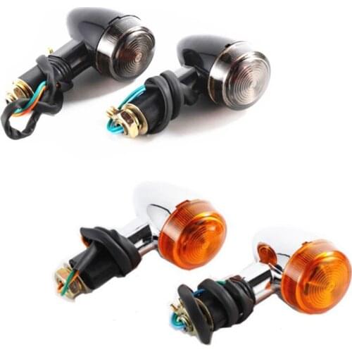 Universal 12V Front Rear Bullet Turn Signal Blinker Indicator Light Motorcycle For Harley Kawasaki KTN Honda Suzuki Yamaha BWM