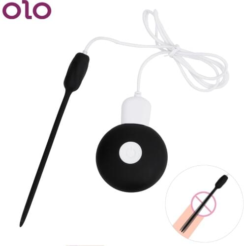 OLO 20 Frequency Penis Plug Urethral Plug Silicone Vibrator Urethral Dilators Catheter Sex Toys for Men Gay Adult Products