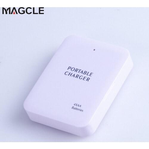 MAGCLE Powerbank 4X AA Battery Emergency USB Power Bank Charger Portable Charger Universal For Iphone Samsung Xiaomi Huawei