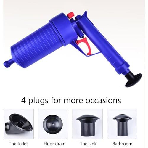 High Pressure Air Drain Plunger Toilet Dredge Tool Blaster Gun Clog Dredge Tools Powerful For Bathroom Kitchen Sink