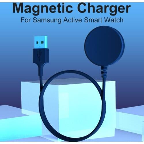 1pc Smart Watch Charger For Samsung Galaxy Smart Watch Active Portable Wireless Fast Charging Power Source Charger
