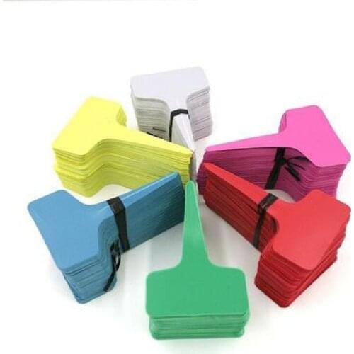 100PCS Nursery Plant Tag T-type Plastic Plant Label Garden Nursery Pots Planters Flower Thick Plant Tag Label Marker