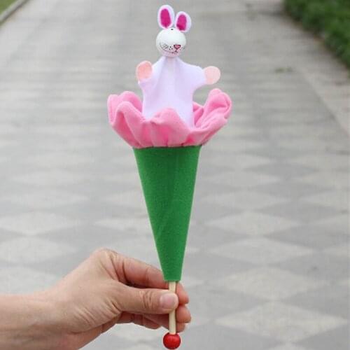 6pcs Animals Puppets Hide & Seek Baby Kids Up Cone Toy Educational Toy C5AA