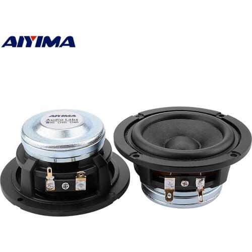 AIYIMA 2Pcs 3 Inch Midrange Speaker 4 8 Ohm 15W DIY Full Range Bluetooth Sound Music Speaker Wool Paper Cone HIFI Loudspeaker