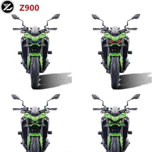 Motorcycle accessories Front Fairing Headlight Guard Sticker Head light protection Sticker for KAWASAKI Z900 2017 z900