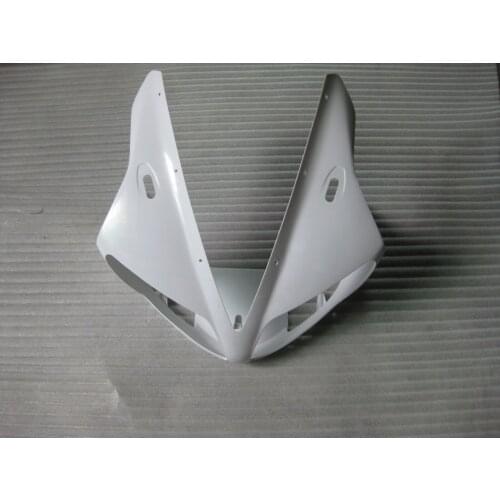 Black Front Upper Fairing Headlight Cowl Nose Panlel Fit For YAMAHA YZF1000 02 03 R1 2002-2003